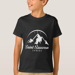 Saint-sauveur Canada Ski Resort Skiing Snowboardin T-Shirt