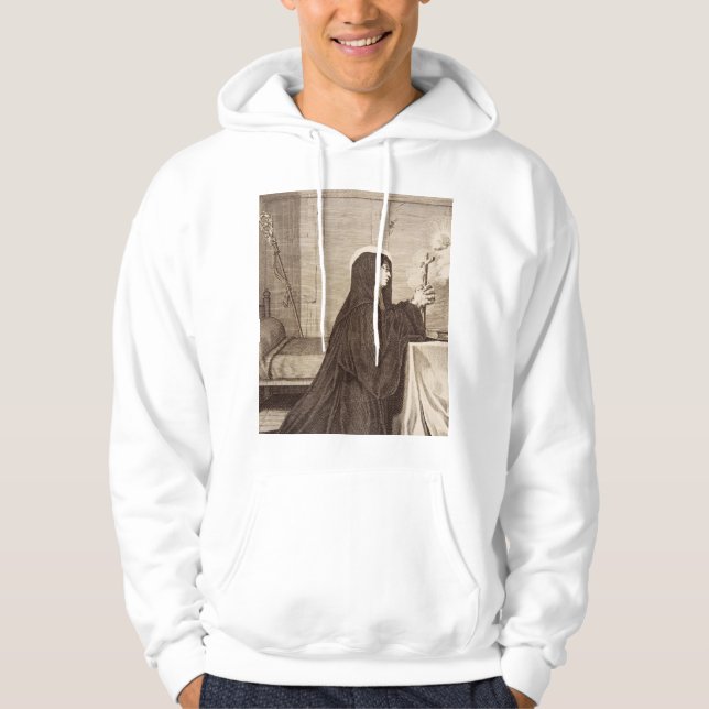 Saint Scholastica Patroness of school Hoodie (Front)