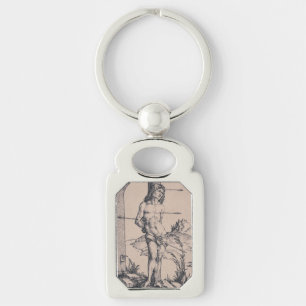 Saint Sebastian Bound to the Column Key Ring