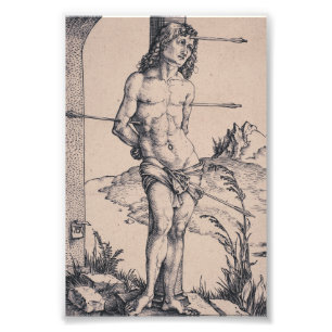 Saint Sebastian Bound to the Column Photo Print
