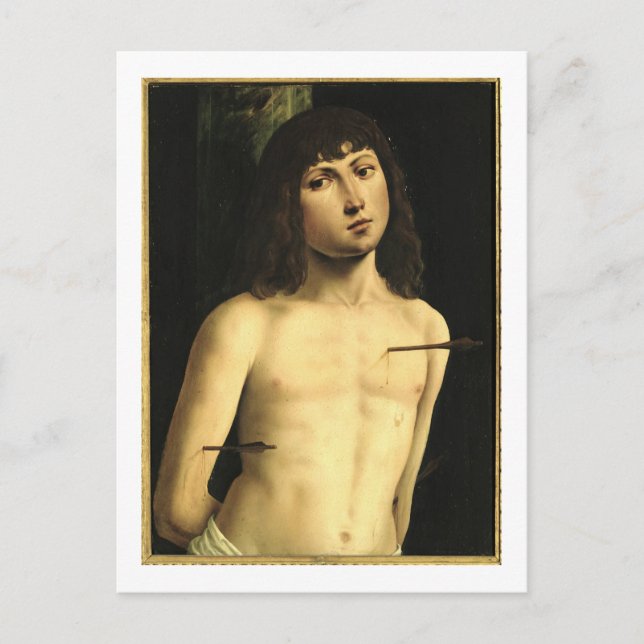 Saint Sebastian, c.1490s (tempera on panel) Postcard (Front)