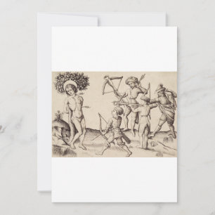Saint Sebastian Captain of the Praetorian Holiday Card