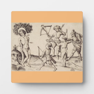 Saint Sebastian Captain of the Praetorian Plaque