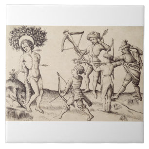 Saint Sebastian Captain of the Praetorian Tile