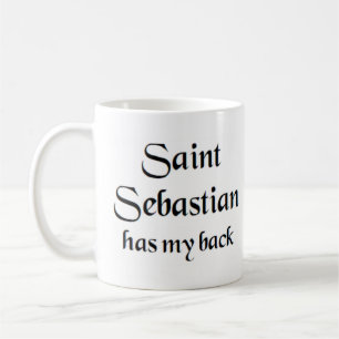 saint sebastian coffee mug