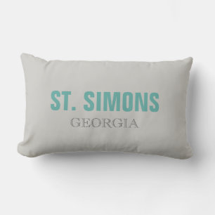 Saint Simons Georgia Beach Throw Pillow