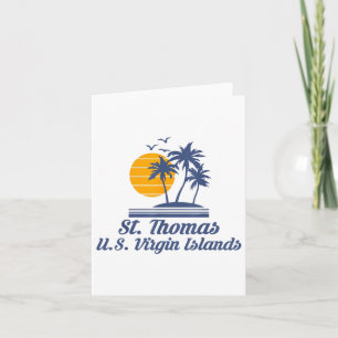 Saint St Thomas Us Virgin Islands Beach Caribbean  Card