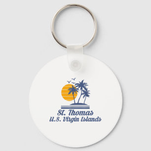 Saint St Thomas Us Virgin Islands Beach Caribbean Key Ring