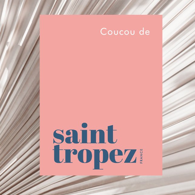 Saint St. Tropez France modern vacation Postcard (Creator Uploaded)