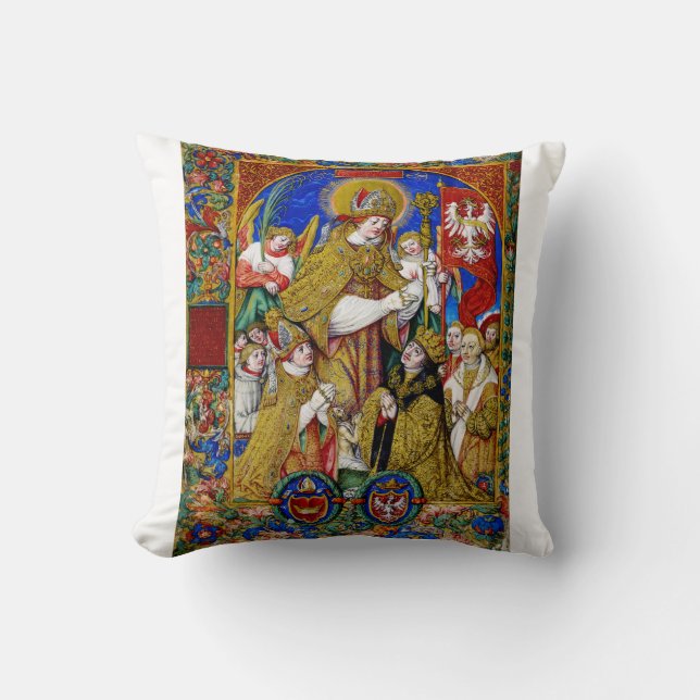 Saint Stanislaus Bishop and Martyr Cushion (Front)