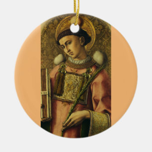 Saint Stephen Apostle of the Seventy Protomartyr Ceramic Tree Decoration