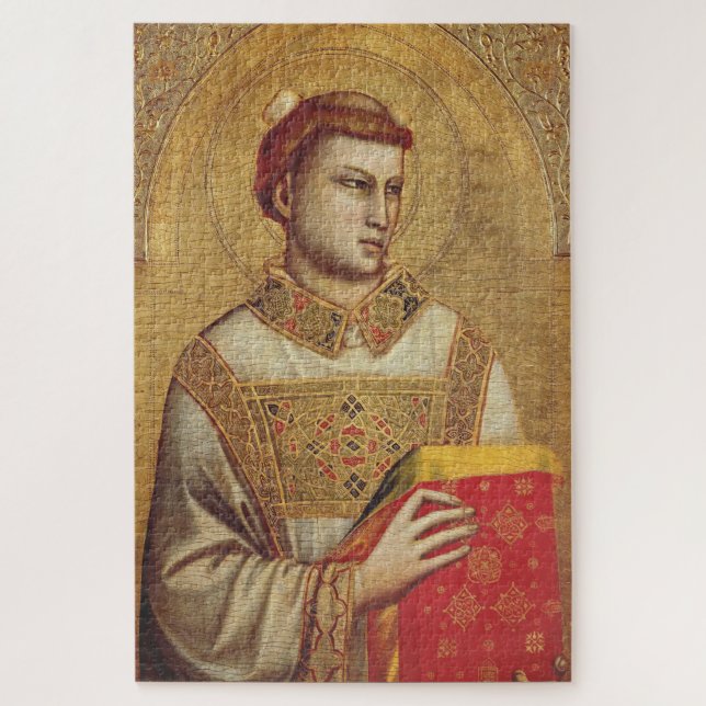 Saint Stephen by Giotto Jigsaw Puzzle (Vertical)