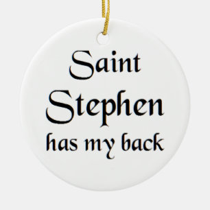 saint stephen ceramic tree decoration