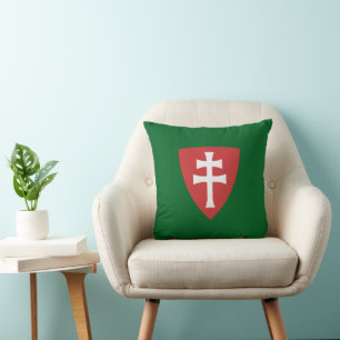 saint stephen hungarian cross symbol hungary king  cushion