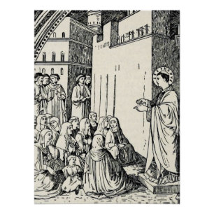 Saint Stephen Preaching by Fra Angelico Poster