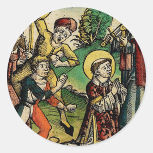 Saint Stephen Protomartyr First Martyr Classic Round Sticker