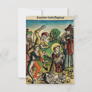 Saint Stephen Protomartyr First Martyr Thank You Card