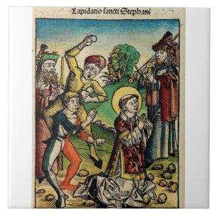 Saint Stephen Protomartyr First Martyr Tile
