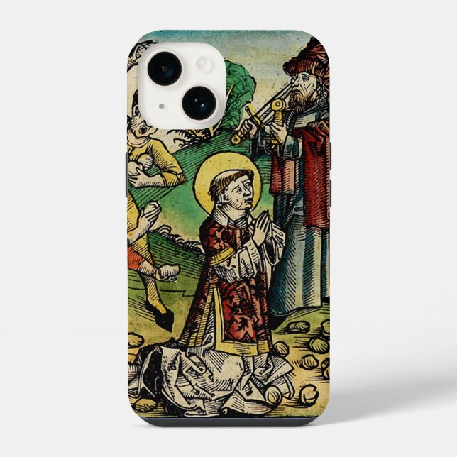 Saint Stephen the Protomartyr Fine Art Iconography iPhone Case (Back)