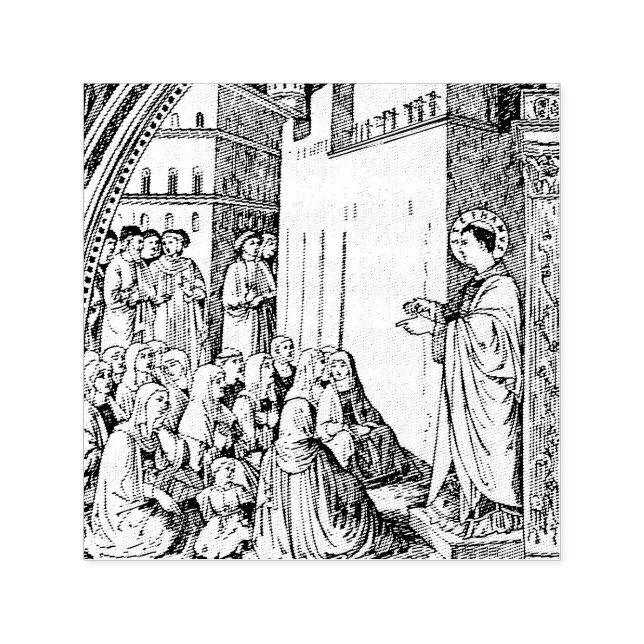 Saint Stephen the Protomartyr Fine Art Iconography Self-inking Stamp (Design)