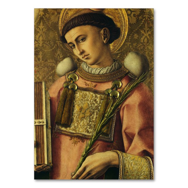 Saint Stephen the Protomartyr Fine Art Iconography Table Number (Front)