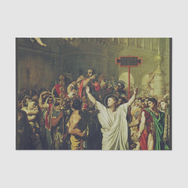 Saint Symphorian of Autun Sacred Martyrdom Art Tissue Paper (Front)