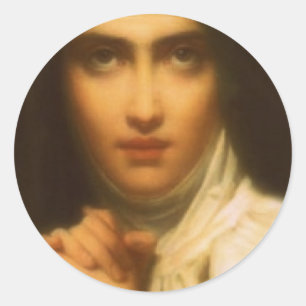 SAINT TERESA OF AVILA CLASSIC ROUND STICKER