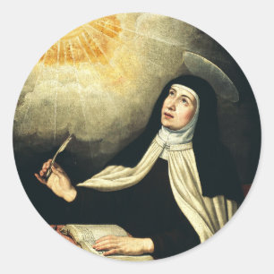 Saint Teresa of Avila Classic Round Sticker