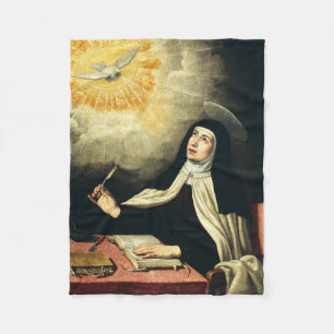Saint Teresa of Avila Fleece Blanket