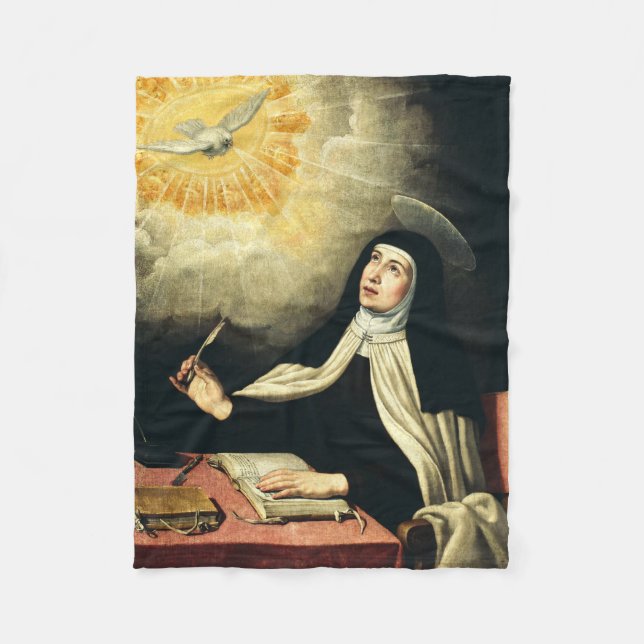 Saint Teresa of Avila Fleece Blanket (Front)