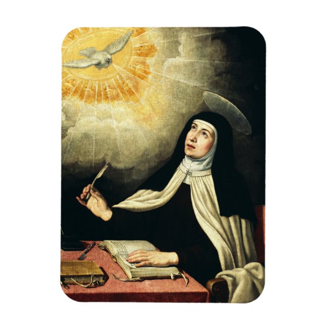 Saint Teresa of Avila Mystic of Fire Art  Magnet (Vertical)