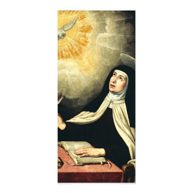 Saint Teresa of Avila Mystic of Fire Art  Rack Card (Front)