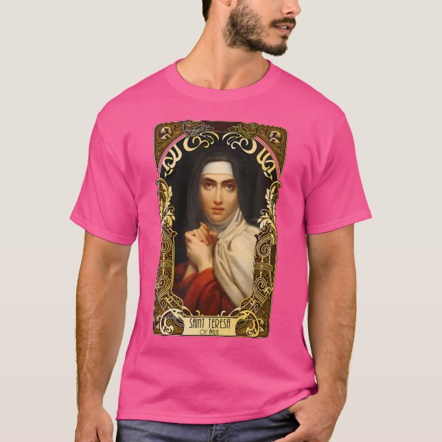 Saint Teresa Of Avila Women Doctors Of The Church  T-Shirt (Front)