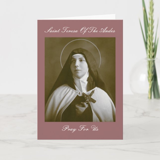 SAINT TERESA OF THE ANDES CARD (Front)