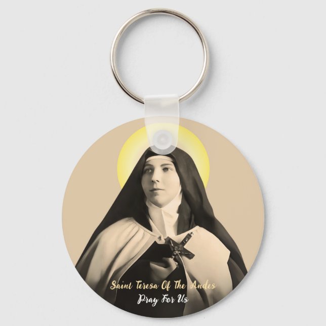 SAINT TERESA OF THE ANDES KEY RING (Front)