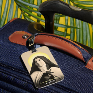 SAINT TERESA OF THE ANDES LUGGAGE TAG