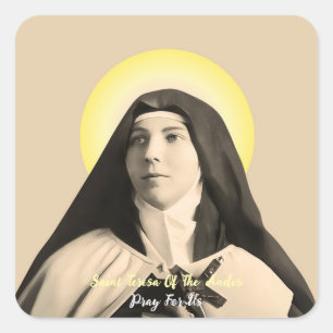 SAINT TERESA OF THE ANDES SQUARE STICKER