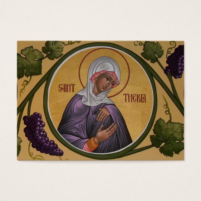 Saint Thekla Mini-Prayer Card (Front)