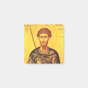 Saint Theodore Tiron orthodox icon Post-it Notes
