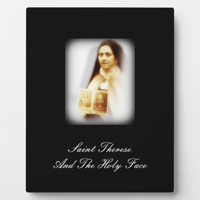 Saint Therese And The Holy Face Plaque (Front)