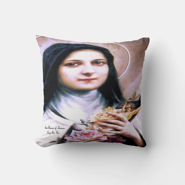 Saint Therese of Lisieux Cushion (Front)