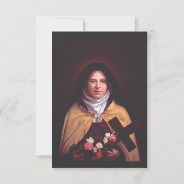 Saint Therese of Lisieux Thank You Card (Front)