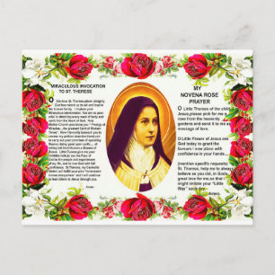 Saint Therese The Little Flower Of Jesus Postcard