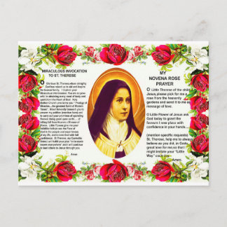 Saint Therese The Little Flower Of Jesus Postcard