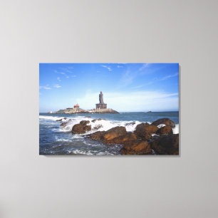 Saint Thiruvalluvar Statue   Tamil Nadu, India Canvas Print