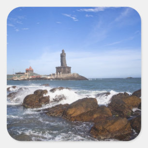 Saint Thiruvalluvar Statue   Tamil Nadu, India Square Sticker