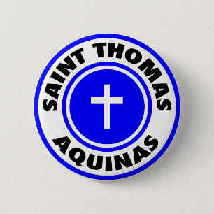Saint Thomas Aquinas 6 Cm Round Badge