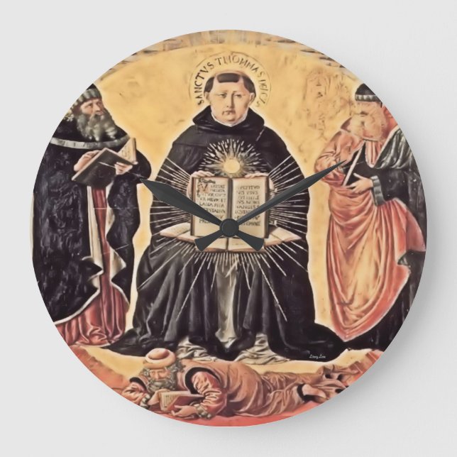 Saint Thomas Aquinas Large Clock (Front)