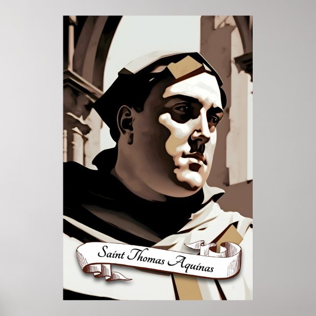 Saint Thomas Aquinas Poster (Front)