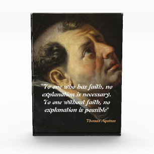 Saint Thomas Aquinas Quote On Faith Photo Block